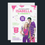 Disney Zombies Kids Birthday Invitation<br><div class="desc">Get ready to party with this colorful Disney Zombies birthday invitation featuring Zed and Addison front and center. The vibrant design showcases neon pink, purple, and green splatters, playful doodles, and bold text announcing your child’s big day. Personalize all the details including the name, age, date, time, location, and RSVP...</div>