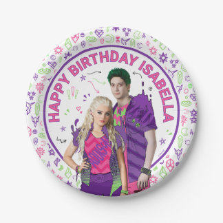 Disney Zombies Kids Birthday Paper Plates
