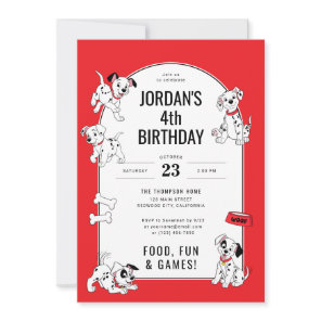 Disney's 101 Dalmatians Puppy Birthday Invitation
