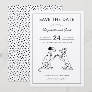 Disney's 101 Dalmatians Save the Date Wedding 