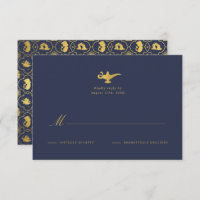 Disney's Aladdin Gold Wedding RSVP