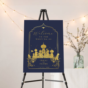 Disney's Aladdin Wedding Welcome Foam Board
