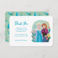 Disney's Anna & Elsa Frozen Floral Thank You