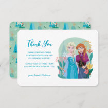 Disney's Anna & Elsa Frozen Floral Thank You Invitation