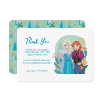 Disney's Anna & Elsa Frozen Floral Thank You Invitation