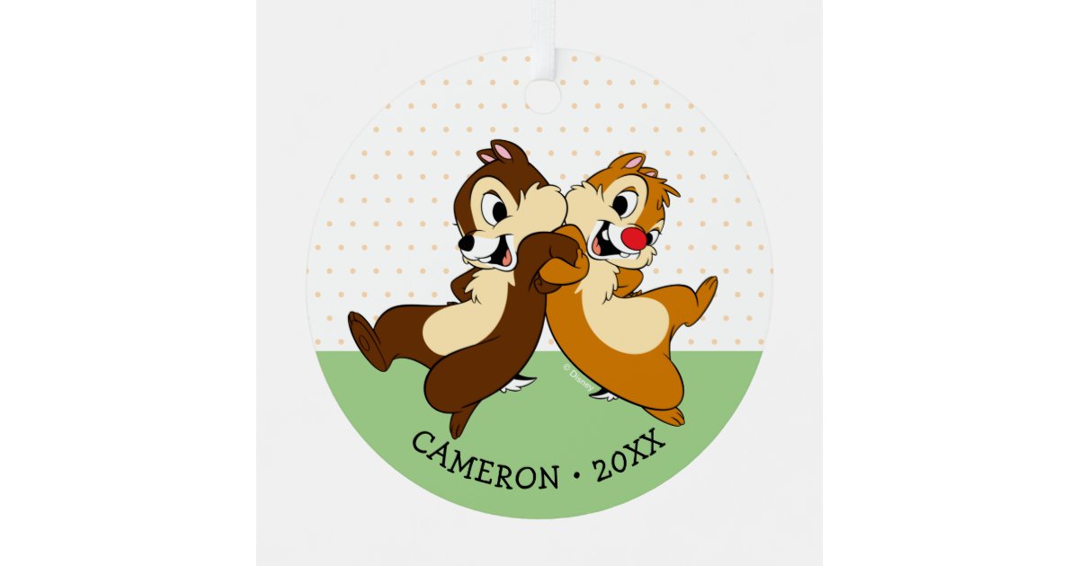 Disney's Chip 'n' Dale Metal Ornament Zazzle