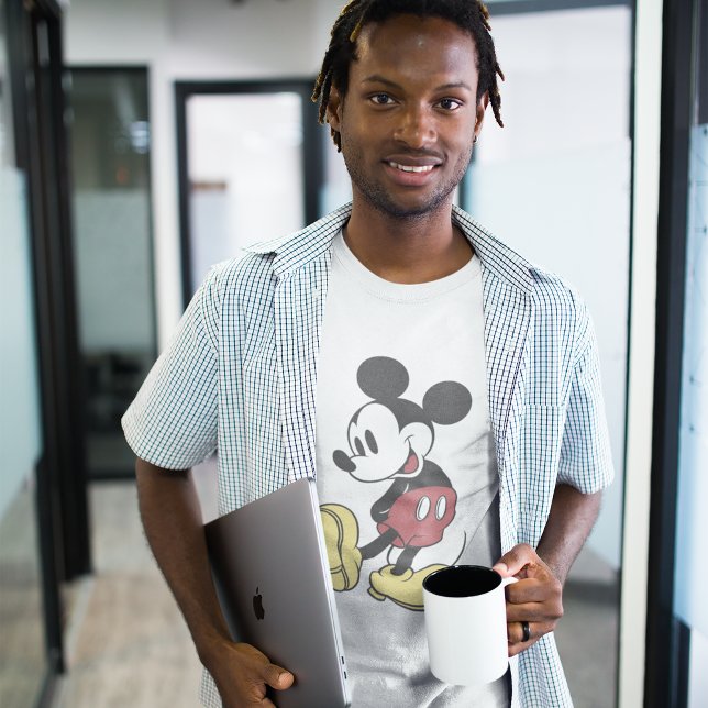 Disney's Classic Mickey Mouse Pose T-Shirt (Person wearing shirt)