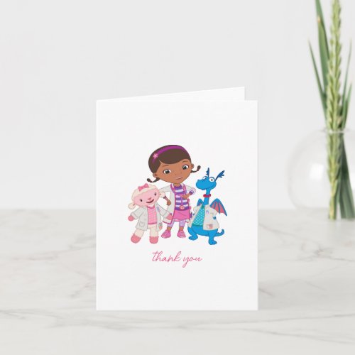 Disneys Doc McStuffins Girls Birthday Thank You Card