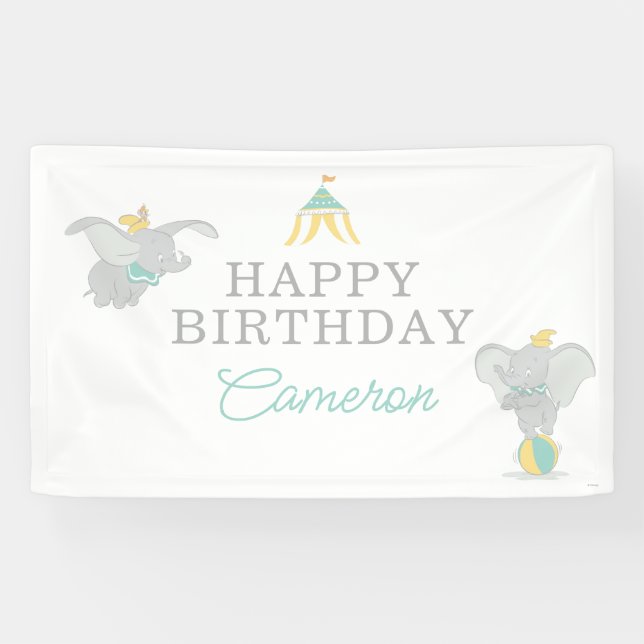 Disney's Dumbo 1st Birthday Banner (Horizontal)