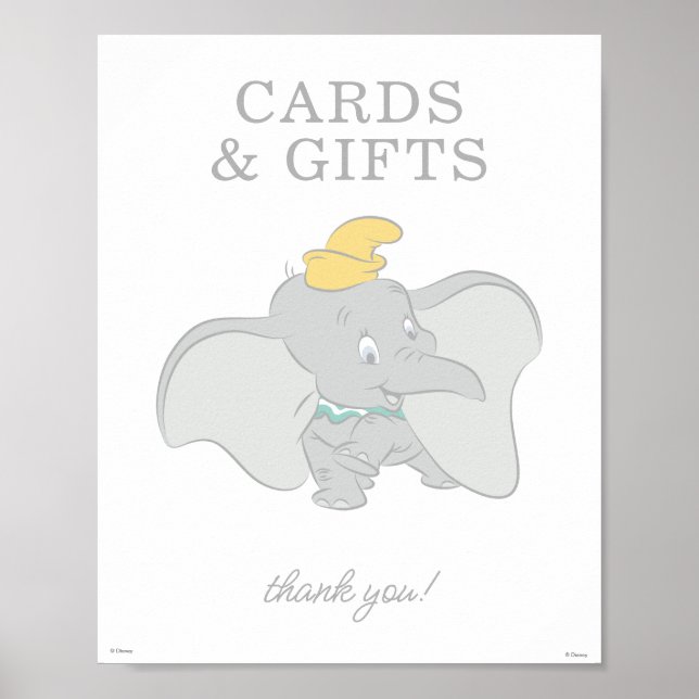 Disney's Dumbo Cards & Gifts Table Sign (Front)