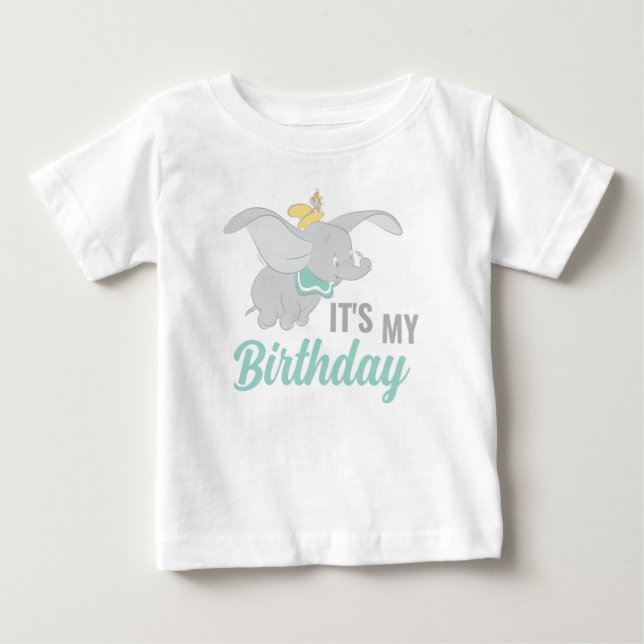 Disney's Dumbo It's My Birthday Baby T-Shirt (Front)