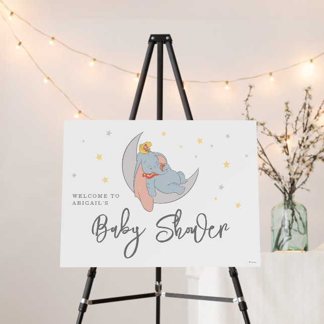 Disney's Dumbo | Over the Moon - Baby Shower Foam Board (In Situ (Stand))