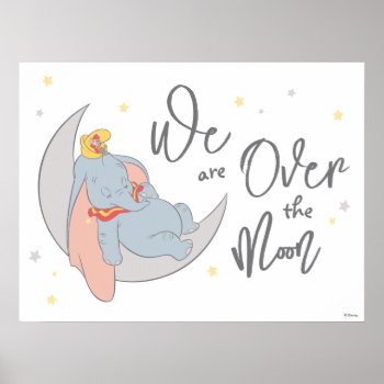 Disney's Dumbo | Over The Moon - Baby Shower Poster by dumbo at Zazzle