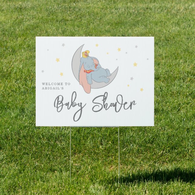 Disney's Dumbo | Over the Moon - Baby Shower Sign (Insitu)