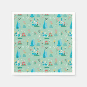 Disney's Elsa from Frozen Floral Girls Birthday Napkins