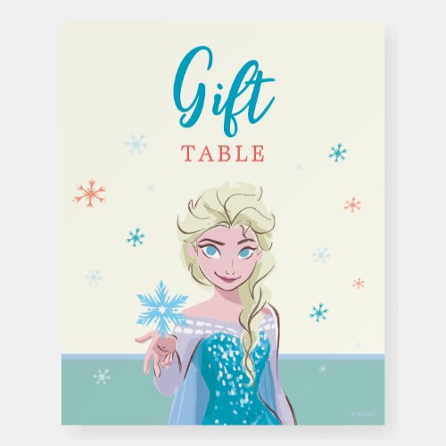 Disneys Elsa from Frozen Girls Birthday  Foam Board