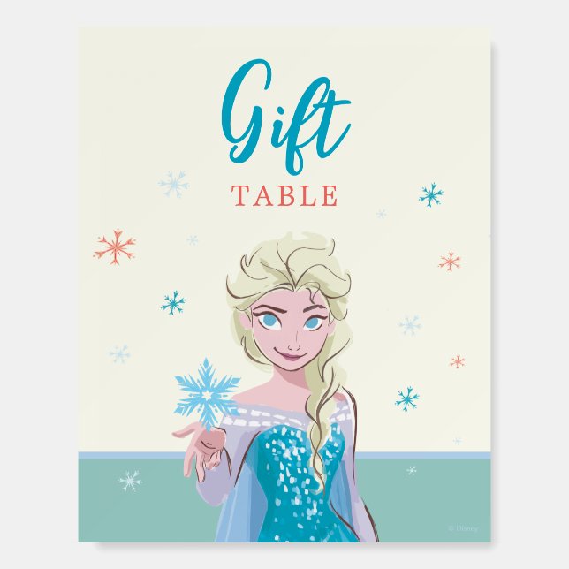 Disney's Elsa from Frozen Girls Birthday  Foam Board (Front)