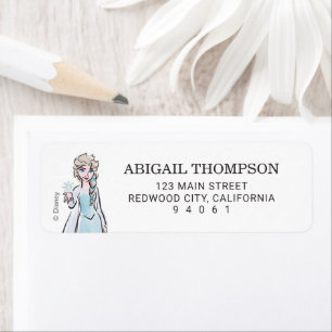 Disney's Elsa from Frozen Girls Birthday  Label