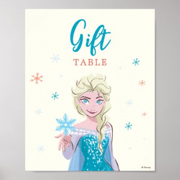 Disney's Elsa From Frozen Girls Birthday  Poster by frozen at Zazzle