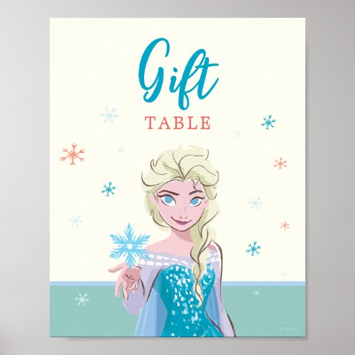 Disneys Elsa from Frozen Girls Birthday  Poster
