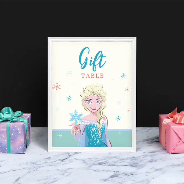 Disney's Elsa from Frozen Girls Birthday Poster