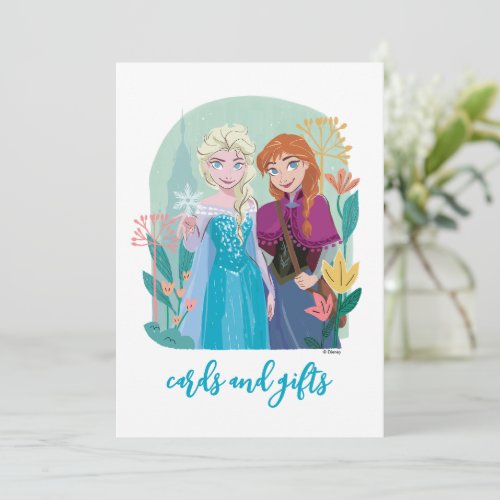 Disneys Frozen Anna  Elsa Birthday Card Table