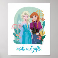 Disney's Frozen Anna & Elsa Birthday Card Table
