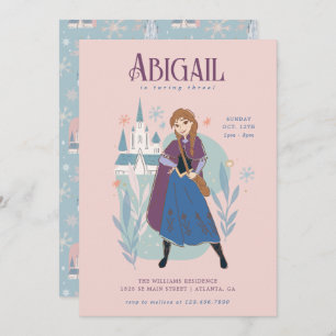 Disney's Frozen   Anna Girl's Birthday Invitation