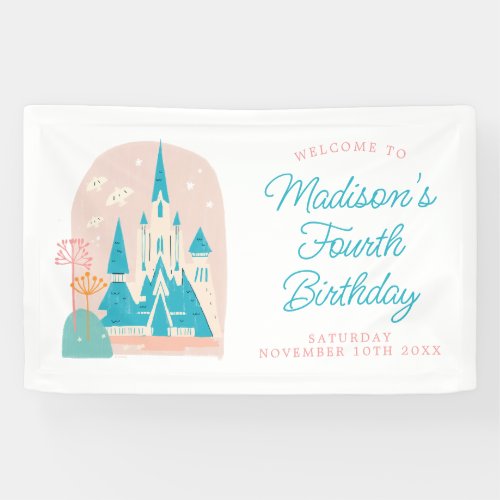 Disneys Frozen Arendelle Castle Girls Birthday Banner