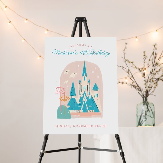 Disney's Frozen Arendelle Castle Girls Birthday Foam Board (In Situ (Stand))