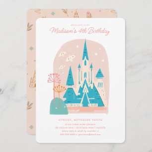 Disney's Frozen Arendelle Castle Girls Birthday  Invitation