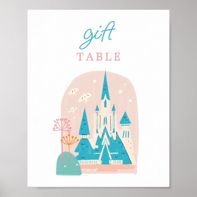Disney's Frozen Arendelle Castle Girls Birthday Poster (Front)