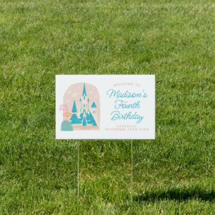 Disney's Frozen Arendelle Castle Girls Birthday Sign