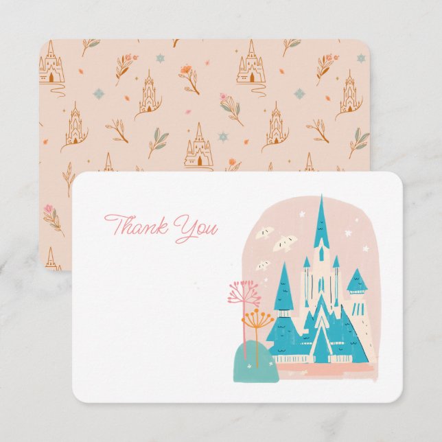 Disney's Frozen Arendelle Castle Thank You Invitation (Front/Back)