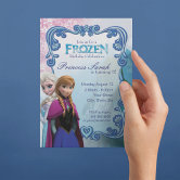 Frozen 2 - Anna, Elsa & Olaf Birthday Party Invitation Postcard