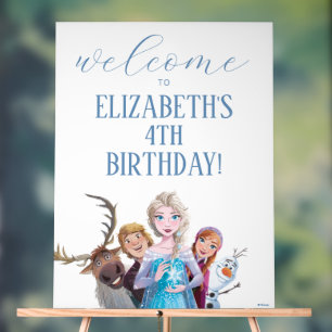 Disney's Frozen Birthday Welcome Acrylic Sign