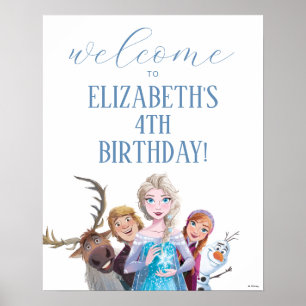 Disney's Frozen Birthday Welcome Poster