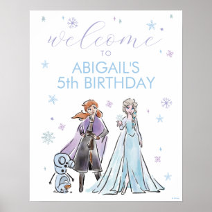 Disney's Frozen Birthday Welcome Poster