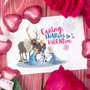Disney's Frozen   Caring, Sharing Valentine Holiday Card