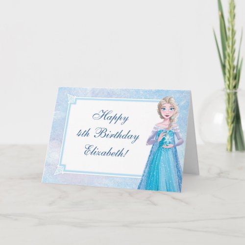 Disneys Frozen Elsa Birthday Card