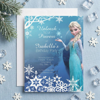 Disney's Frozen Elsa Birthday Party Invitation