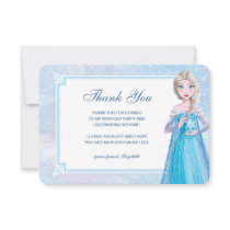 Disney's Frozen Elsa Birthday Thank You Invitation