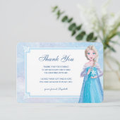 Disney's Frozen Elsa Birthday Thank You Invitation (Standing Front)