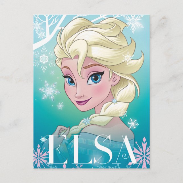 Disney's Frozen Elsa | Winter Portrait Postcard (Front)