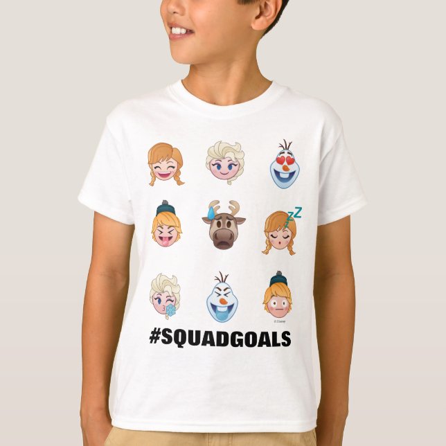 Disney's Frozen Emoji Characters T-Shirt (Front)
