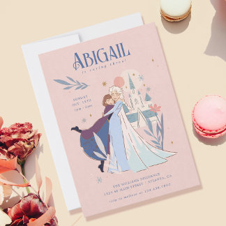Disney's Frozen Floral Girl's Birthday Invitation