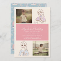 Disney's Frozen Girl's Birthday Photo Collage Invitation