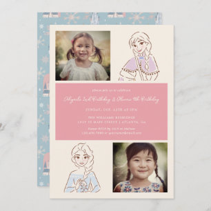 Disney's Frozen Girl's Joint Birthday Invitation