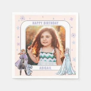 Disney's Frozen Girl's Snowflake Birthday Napkins