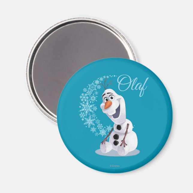 Disney's Frozen Olaf | Wave of Snowflakes Magnet (Front/Back)